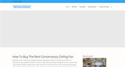 Desktop Screenshot of conservatory-ceiling-fan.co.uk