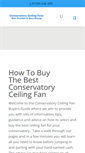 Mobile Screenshot of conservatory-ceiling-fan.co.uk